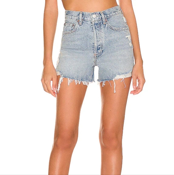 Agolde Dee Short in Washed Black - Picture 7 of 7